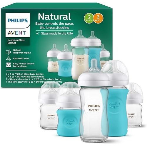Glass Baby Bottle Set