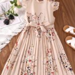 Shein Tween Girls Floral Dress