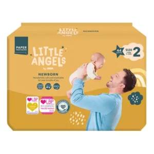 ASDA Little Angels Newborn Size 2 ( 4-8kg,9-18ibs) 44nappies