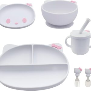 Hello Kitty silicone feeding set