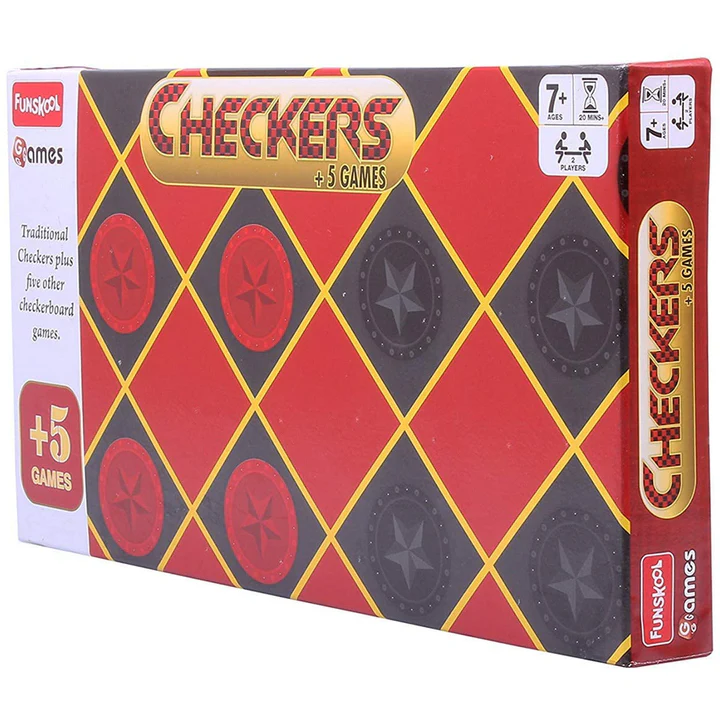♟️ Funskool 5-in-1 Board Game | Checkers, Chess, Ludo & More | Multicolor | Age 7+ - Image 4