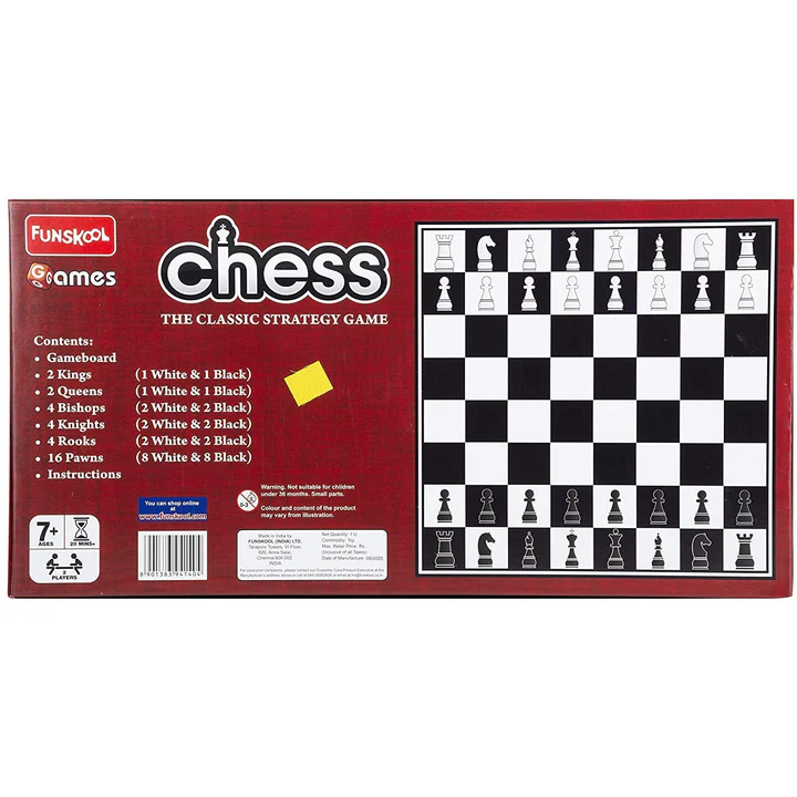 Funskool Games Chess Set, Black and White Age- 7 Years & Above - Image 4