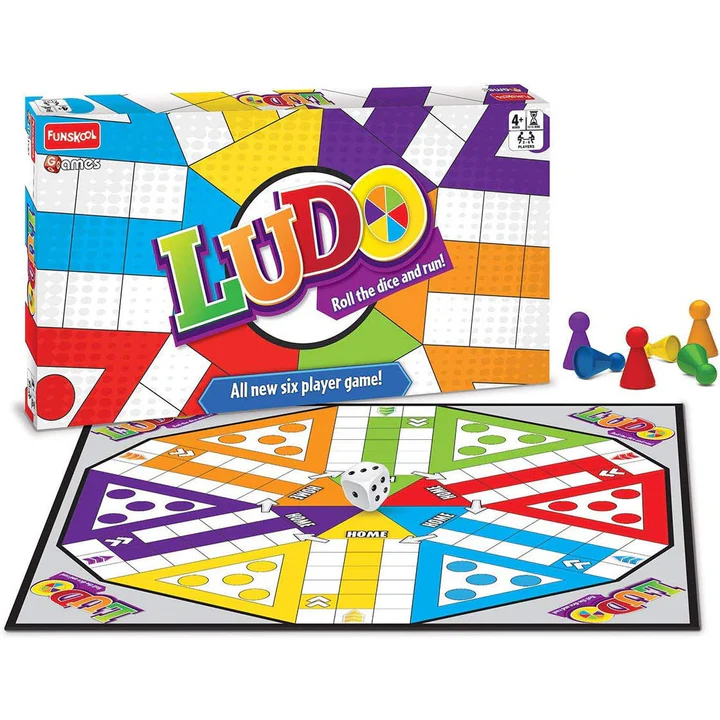 🎲 Funskool Ludo Family Board Game | Classic Fun for All Ages | Multicolor | Age 4+