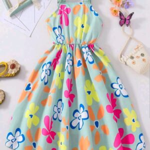 Shein Tween Girls Strappy Dress.