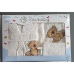 🧺 Mixibaby Baby Towel Pouch – Cozy Hooded Towel with Storage Pouch for Babies